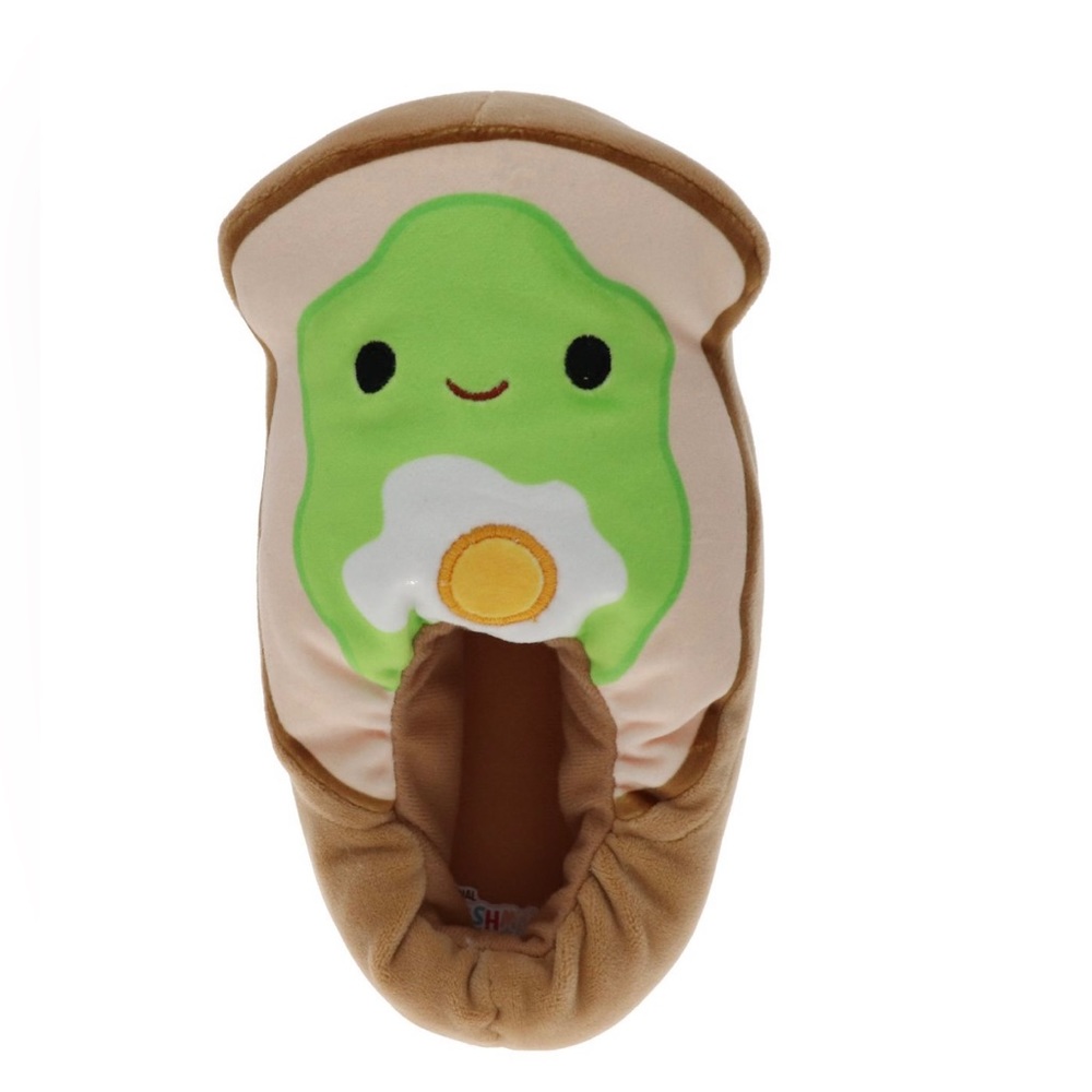 Squishmallows Avocado Plush Slippers size 2-3